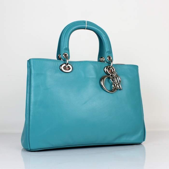 2012 New Arrival Christian Dior Original Leather Handbag - 0902 Blue 2012 New Arrival Christian Dior Original Leather Handbag - 0902 Blue